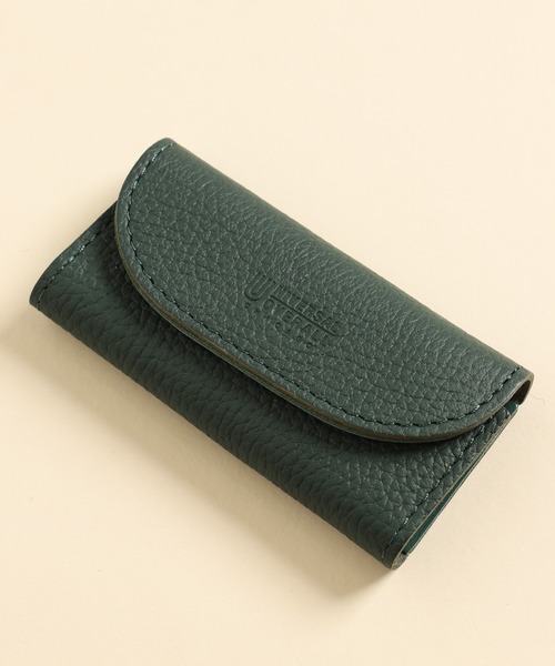 UNIVERSAL OVERALL（ユニバーサルオーバーオール）の「【UNIVERSAL OVERALL】牛革レザーキーケース（キーケース/キーアクセサリー・メンズ・ブラック/ベージュ/オレンジ/グリーン・FREE）」の3枚目の写真