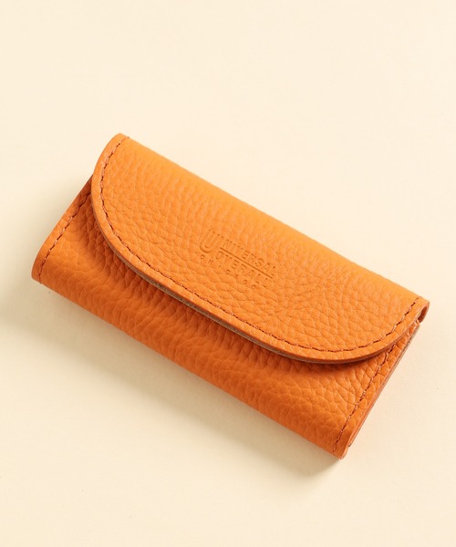 UNIVERSAL OVERALL（ユニバーサルオーバーオール）の「【UNIVERSAL OVERALL】牛革レザーキーケース（キーケース/キーアクセサリー・メンズ・ブラック/ベージュ/オレンジ/グリーン・FREE）」の5枚目の写真