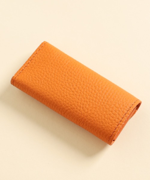 UNIVERSAL OVERALL（ユニバーサルオーバーオール）の「【UNIVERSAL OVERALL】牛革レザーキーケース（キーケース/キーアクセサリー・メンズ・ブラック/ベージュ/オレンジ/グリーン・FREE）」の6枚目の写真