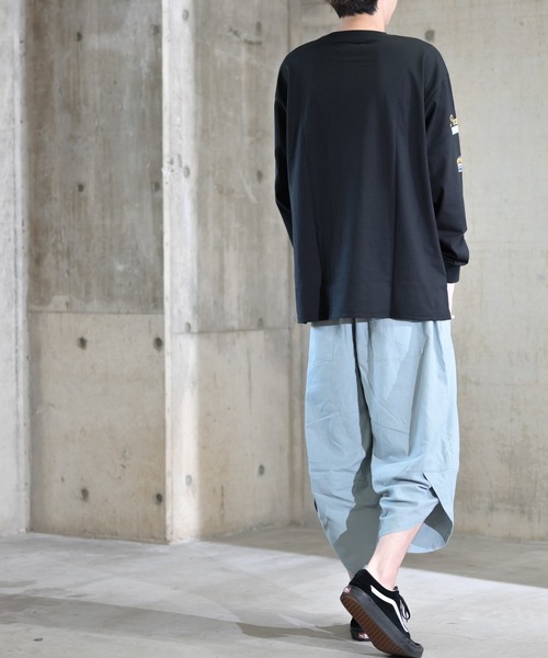 Limited Line Naive Magic(リミテッドラインナイーブマジック)の「【a】天竺サイドプリント長袖Tシャツ(Tシャツ/カットソー・メンズ・ホワイト/ブラック/ベージュ/ブルー/グリーン/マルチ/ベージュ系その他・MEDIUM/LARGE)」の14枚目の写真