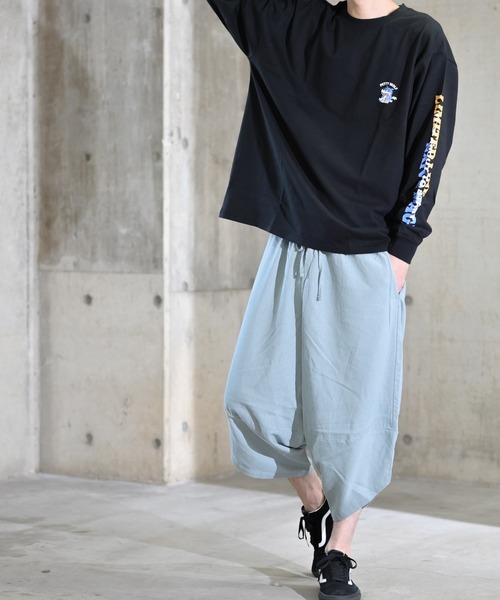 Limited Line Naive Magic(リミテッドラインナイーブマジック)の「【a】天竺サイドプリント長袖Tシャツ(Tシャツ/カットソー・メンズ・ホワイト/ブラック/ベージュ/ブルー/グリーン/マルチ/ベージュ系その他・MEDIUM/LARGE)」の12枚目の写真