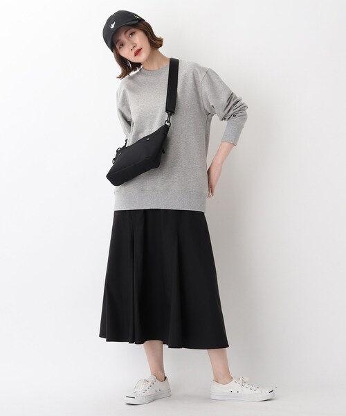 CORDURA(コーデュラ)の「◆コーデュラ(R)・リサイクルヘザー 撥水 パーク ミニショルダーバッグ(ショルダーバッグ・レディース・ダークグレー/ブラック/ダークネイビー・99)」の7枚目の写真