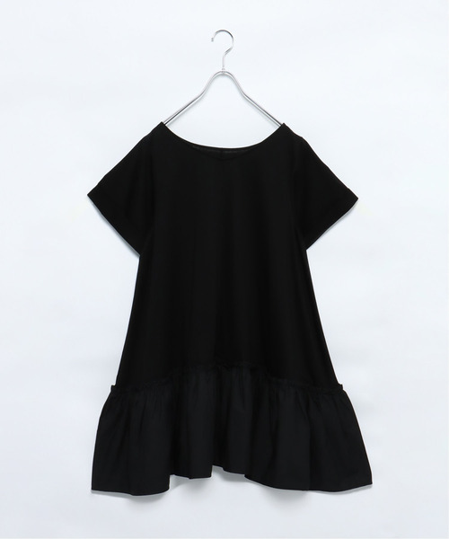 VENCEEXCHANGE（ヴァンスエクスチェンジ）の「前後2WAYチュニック（チュニック・レディース・グリーン/オフホワイト/ブラック・M）」の16枚目の写真