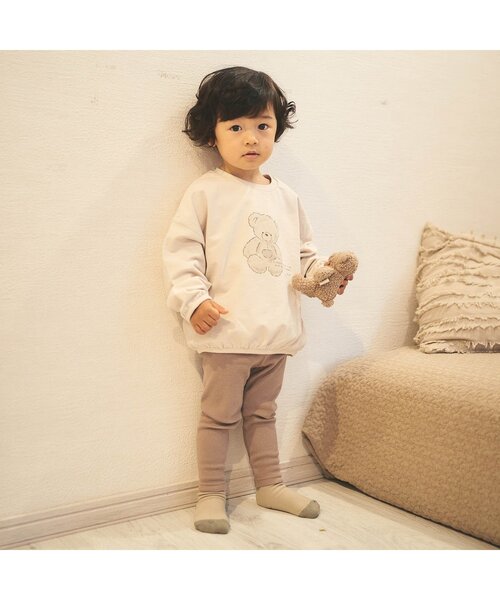 apres les cours（アプレレクール）の「tiny bear 3柄トレーナー（スウェット・キッズ・その他2/ブラウン/キナリ・110/100/90/80/120）」の18枚目の写真