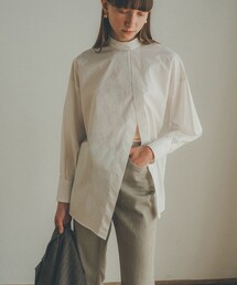 CLANE | 【CLNAE(クラネ)】ダブルフェイススラントスリットトップス　11122-4282(シャツ/ブラウス)