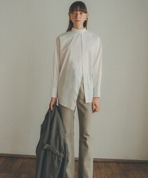 CLANE | 【CLNAE(クラネ)】ダブルフェイススランスリットトップス　11122-4282(シャツ/ブラウス)