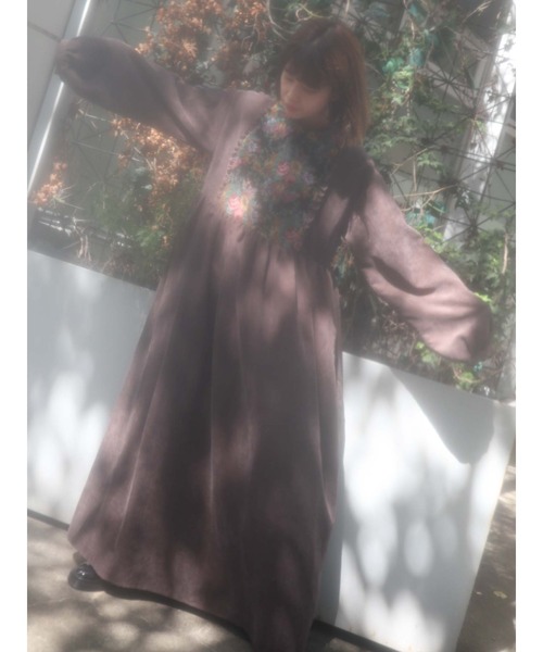 merry jenny（メリージェニー）の「ジャガードコンビコールワンピース（ワンピース・レディース・ボルドー/グリーン/ブラウン・FREE）」の22枚目の写真