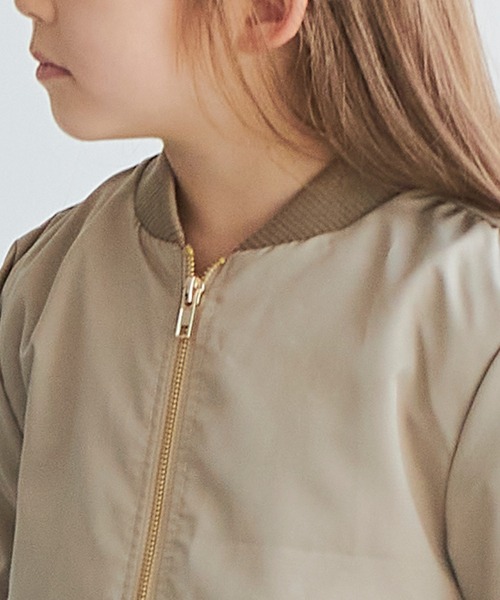 pairmanon（ペアマノン）の「バックフリルガールズMA-1（MA-1・キッズ・ブラック/ピンク/モカ/テラコッタ/ライトベージュ・90/100/110/120/130/140/150）」の22枚目の写真