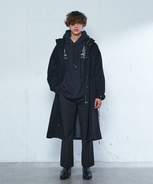 FACETASM（ファセッタズム）の「【FACETASM Exclusive/ファセッタズム エクスクルーシブ】 Hoodie(フーディー)（パーカー・メンズ・ブラック/イエロー/グレー・FREE）」の6枚目の写真