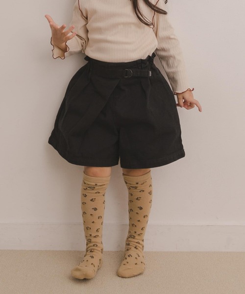 URBAN RESEARCH DOORS(アーバンリサーチドアーズ)の「ピグメントキュロット(KIDS)(その他パンツ・キッズ・ベージュ系その他/ブラック・105/120/135)」の1枚目の写真