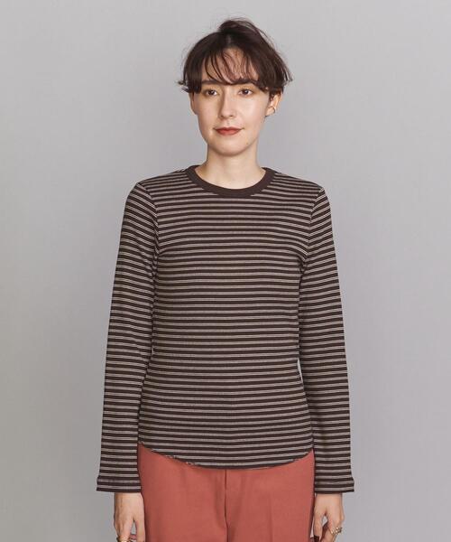 Healthknit(ヘルスニット)の「【別注】<Healthknit>フレアロングスリーブ カットソー(Tシャツ/カットソー・レディース・ネイビー/ブラウン/オフホワイト/ダークグレー・FREE)」の7枚目の写真