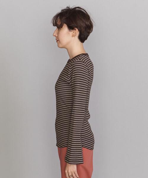 Healthknit(ヘルスニット)の「【別注】<Healthknit>フレアロングスリーブ カットソー(Tシャツ/カットソー・レディース・ネイビー/ブラウン/オフホワイト/ダークグレー・FREE)」の9枚目の写真