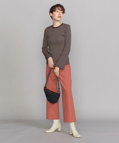 Healthknit(ヘルスニット)の「【別注】<Healthknit>フレアロングスリーブ カットソー(Tシャツ/カットソー・レディース・ネイビー/ブラウン/オフホワイト/ダークグレー・FREE)」の5枚目の写真