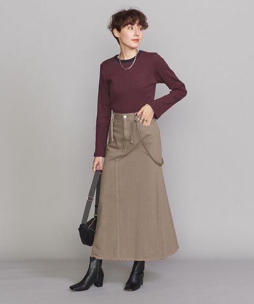 Healthknit(ヘルスニット)の「【別注】<Healthknit>フレアロングスリーブ カットソー(Tシャツ/カットソー・レディース・ネイビー/ブラウン/オフホワイト/ダークグレー・FREE)」の13枚目の写真