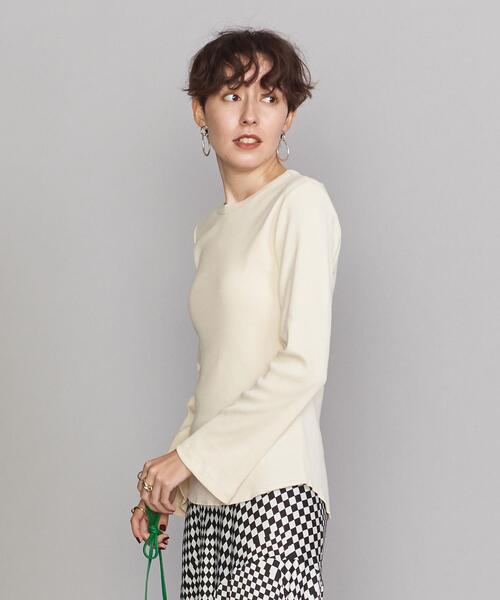 Healthknit(ヘルスニット)の「【別注】<Healthknit>フレアロングスリーブ カットソー(Tシャツ/カットソー・レディース・ネイビー/ブラウン/オフホワイト/ダークグレー・FREE)」の11枚目の写真