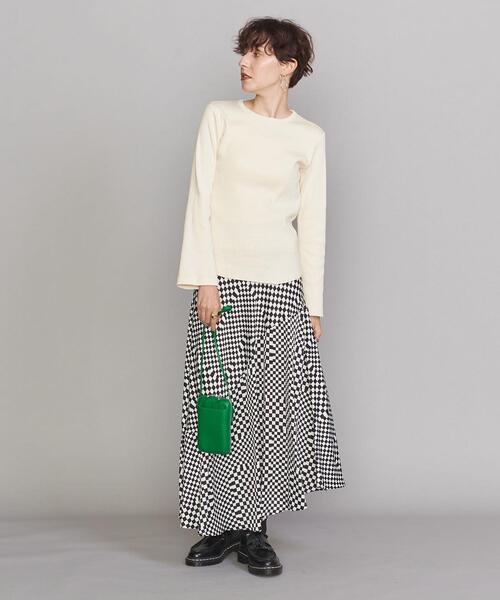 Healthknit(ヘルスニット)の「【別注】<Healthknit>フレアロングスリーブ カットソー(Tシャツ/カットソー・レディース・ネイビー/ブラウン/オフホワイト/ダークグレー・FREE)」の8枚目の写真