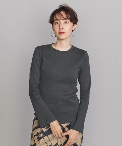 Healthknit(ヘルスニット)の「【別注】<Healthknit>フレアロングスリーブ カットソー(Tシャツ/カットソー・レディース・ダークグレー/ネイビー/ブラウン/オフホワイト・FREE)」の22枚目の写真