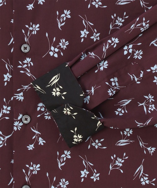 Paul Smith（ポールスミス）の「Graphic Floral プリントシャツ / 213311 006LN（シャツ/ブラウス・メンズ・ブラック系その他/ブラウン系その他・SMALL/MEDIUM/LARGE/X-LARGE）」の7枚目の写真
