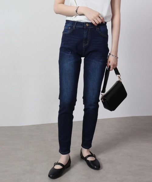 FUNALIVE(ファンアライブ)の「スキニー ストレッチデニムパンツ スーパーストレッチ Marchons Avant(デニムパンツ・レディース・ライトブルー/ワンウォッシュ/インディゴブルー/ブルー/ブラック/カーキ/ライトグレー・S/M/L/XL)」の5枚目の写真