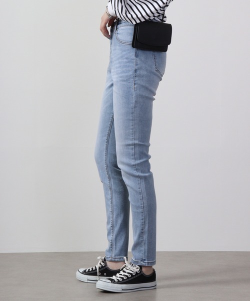 FUNALIVE(ファンアライブ)の「スキニー ストレッチデニムパンツ スーパーストレッチ Marchons Avant(デニムパンツ・レディース・ライトブルー/ワンウォッシュ/インディゴブルー/ブルー/ブラック/カーキ/ライトグレー・S/M/L/XL)」の14枚目の写真