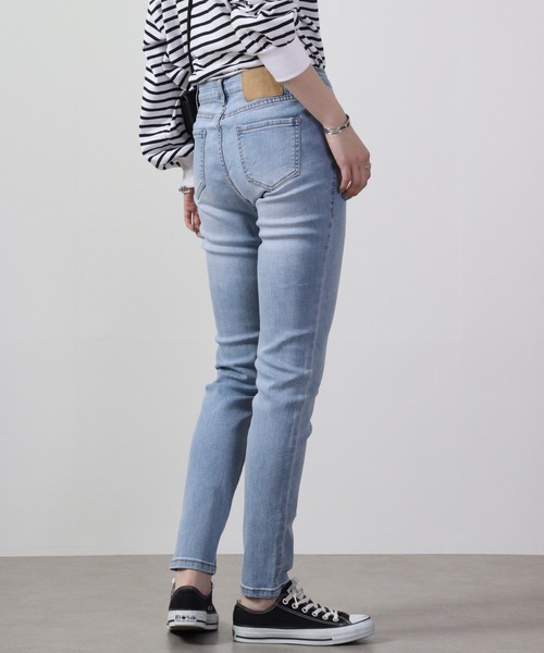 FUNALIVE(ファンアライブ)の「スキニー ストレッチデニムパンツ スーパーストレッチ Marchons Avant(デニムパンツ・レディース・ライトブルー/ワンウォッシュ/インディゴブルー/ブルー/ブラック/カーキ/ライトグレー・S/M/L/XL)」の12枚目の写真