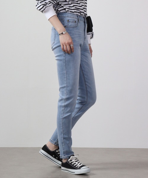 FUNALIVE(ファンアライブ)の「スキニー ストレッチデニムパンツ スーパーストレッチ Marchons Avant(デニムパンツ・レディース・ライトブルー/ワンウォッシュ/インディゴブルー/ブルー/ブラック/カーキ/ライトグレー・S/M/L/XL)」の13枚目の写真