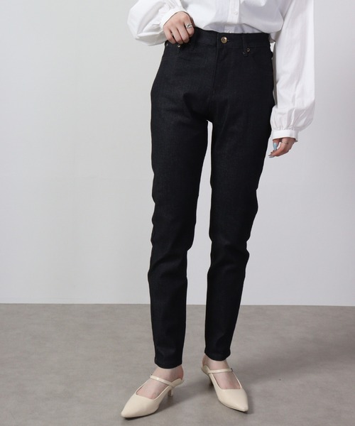 アナイパンツ セール】ストレッチオックステーパードパンツ（スラックス