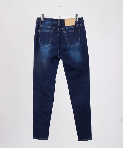 FUNALIVE(ファンアライブ)の「スキニー ストレッチデニムパンツ スーパーストレッチ Marchons Avant(デニムパンツ・レディース・ライトブルー/ワンウォッシュ/インディゴブルー/ブルー/ブラック/カーキ/ライトグレー・S/M/L/XL)」の9枚目の写真