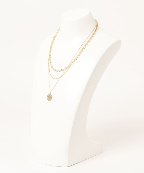 prose verse(プロズヴェール)の「コイン3連ネックレス(ネックレス・レディース・シルバー/ゴールド・フリ-)」の3枚目の写真
