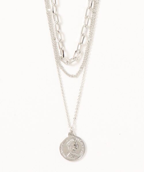 prose verse(プロズヴェール)の「コイン3連ネックレス(ネックレス・レディース・シルバー/ゴールド・フリ-)」の8枚目の写真