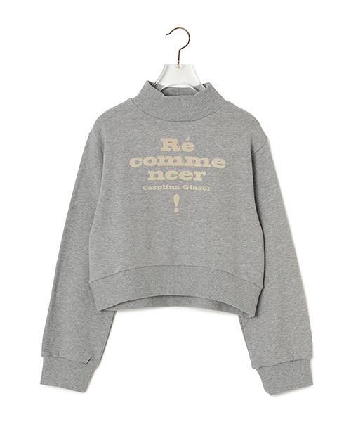 CAROLINA GLASER（カロリナ グレイサー）の「CAROLINA GLASER / “Re commencer” スウェット（スウェット・レディース・グレー/クリーム・ONE SIZE）」の3枚目の写真