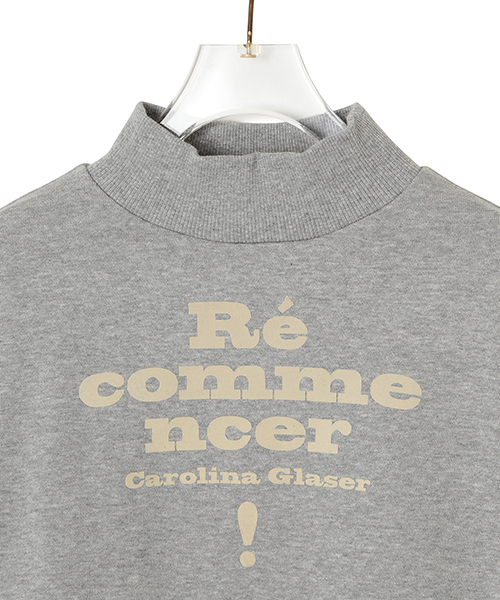 CAROLINA GLASER（カロリナ グレイサー）の「CAROLINA GLASER / “Re commencer” スウェット（スウェット・レディース・グレー/クリーム・ONE SIZE）」の5枚目の写真