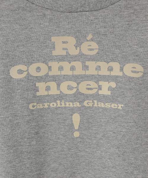 CAROLINA GLASER（カロリナ グレイサー）の「CAROLINA GLASER / “Re commencer” スウェット（スウェット・レディース・グレー/クリーム・ONE SIZE）」の9枚目の写真