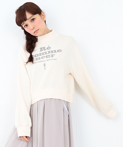 CAROLINA GLASER（カロリナ グレイサー）の「CAROLINA GLASER / “Re commencer” スウェット（スウェット・レディース・グレー/クリーム・ONE SIZE）」の17枚目の写真