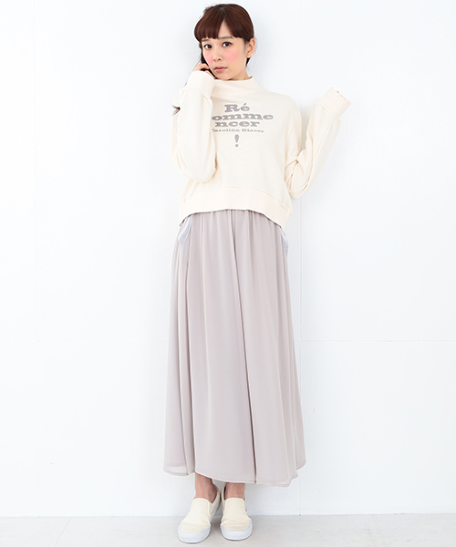 CAROLINA GLASER（カロリナ グレイサー）の「CAROLINA GLASER / “Re commencer” スウェット（スウェット・レディース・グレー/クリーム・ONE SIZE）」の20枚目の写真