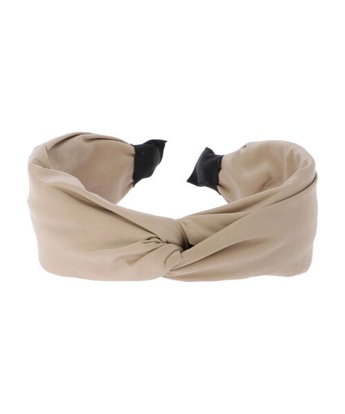 AMERICAN HOLIC（アメリカンホリック）の「フェイクレザークロスカチューシャ（その他ヘアアクセサリー・レディース・ブラック/ベージュ・FREE）」の12枚目の写真