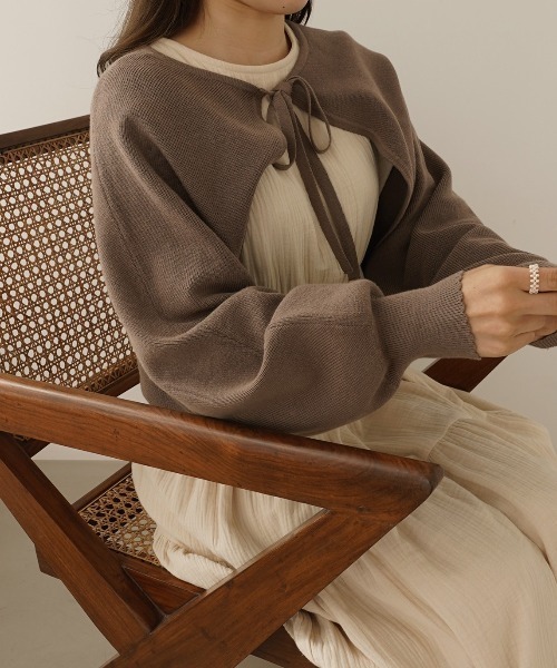 moi tytto（モイテュット）の「ガーゼティアードAラインワンピース（ワンピース・レディース・ブラウン/ナチュラル/ベージュ・SMALL/MEDIUM）」の18枚目の写真