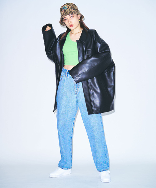 URBAN RESEARCH（アーバンリサーチ）の「GOODBETTERBEST　タックデニムパンツ（デニムパンツ・メンズ・ブラック/ブルー・1/2）」の4枚目の写真