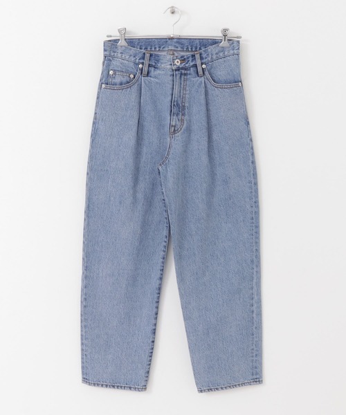 URBAN RESEARCH（アーバンリサーチ）の「GOODBETTERBEST　タックデニムパンツ（デニムパンツ・メンズ・ブラック/ブルー・1/2）」の9枚目の写真