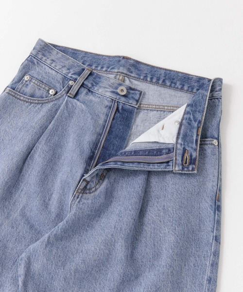 URBAN RESEARCH（アーバンリサーチ）の「GOODBETTERBEST　タックデニムパンツ（デニムパンツ・メンズ・ブラック/ブルー・1/2）」の11枚目の写真