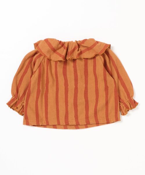 HOGAN RANCH WEAR（ホーガンランチウエア）の「ソウガラビッグフリルカラーカットソー（80～150cm）（Tシャツ/カットソー・キッズ・アイボリー/レッド/ベージュ・80/90/95/100/110/120/130/140/150）」の4枚目の写真