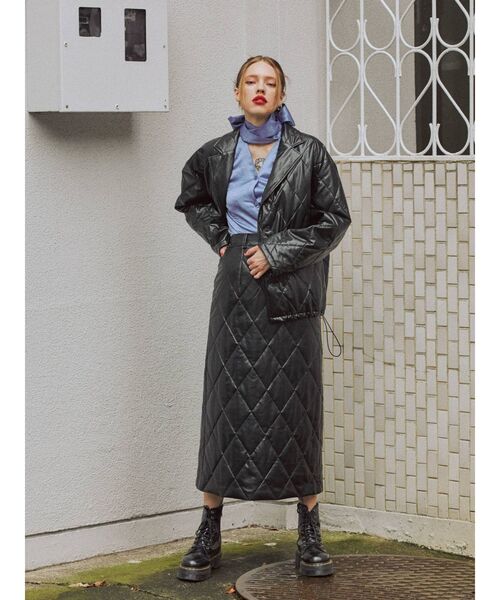 jouetie（ジュエティ）の「【セットアップ対応】キルトジャケット（その他アウター・レディース・ブラック/パープル/カーキ/アイボリー・MEDIUM）」の5枚目の写真