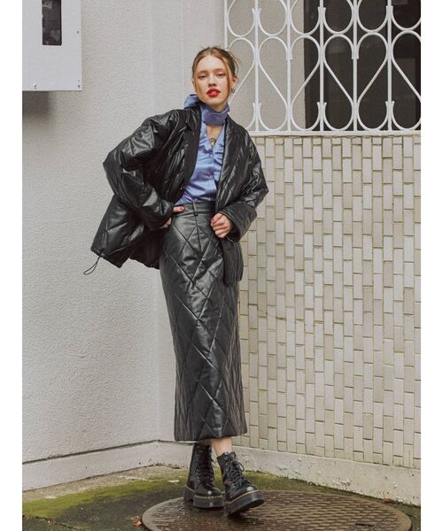 jouetie（ジュエティ）の「【セットアップ対応】キルトジャケット（その他アウター・レディース・ブラック/パープル/カーキ/アイボリー・MEDIUM）」の13枚目の写真