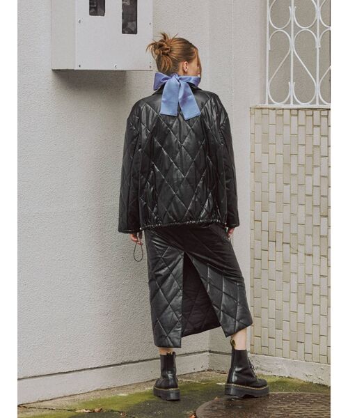 jouetie（ジュエティ）の「【セットアップ対応】キルトジャケット（その他アウター・レディース・ブラック/パープル/カーキ/アイボリー・MEDIUM）」の9枚目の写真