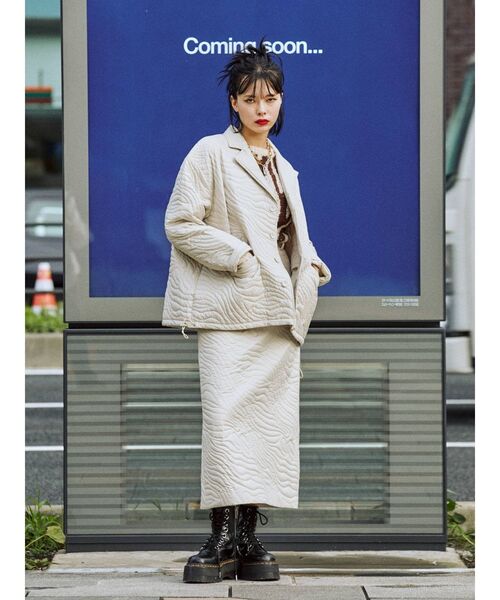 jouetie（ジュエティ）の「【セットアップ対応】キルトジャケット（その他アウター・レディース・ブラック/パープル/カーキ/アイボリー・MEDIUM）」の19枚目の写真