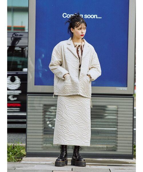 jouetie（ジュエティ）の「【セットアップ対応】キルトジャケット（その他アウター・レディース・ブラック/パープル/カーキ/アイボリー・MEDIUM）」の16枚目の写真