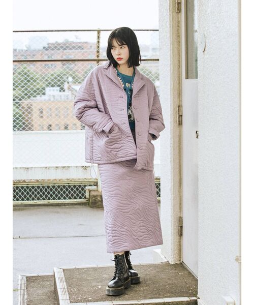 jouetie（ジュエティ）の「【セットアップ対応】キルトジャケット（その他アウター・レディース・ブラック/パープル/カーキ/アイボリー・MEDIUM）」の6枚目の写真