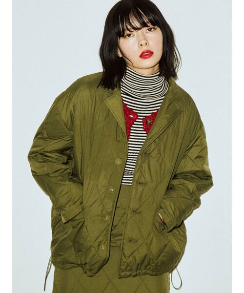 jouetie（ジュエティ）の「【セットアップ対応】キルトジャケット（その他アウター・レディース・ブラック/パープル/カーキ/アイボリー・MEDIUM）」の22枚目の写真