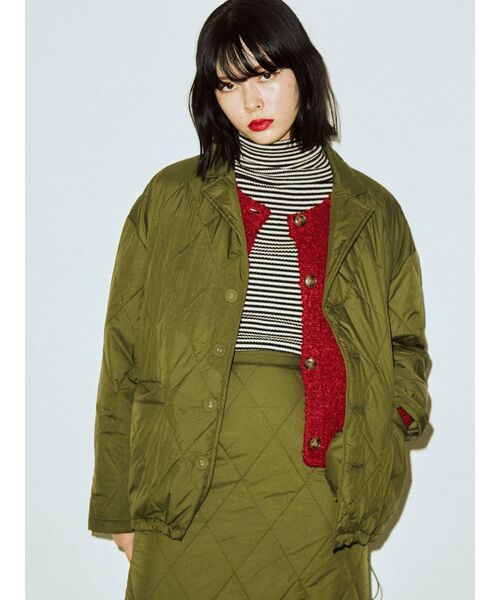 jouetie（ジュエティ）の「【セットアップ対応】キルトジャケット（その他アウター・レディース・ブラック/パープル/カーキ/アイボリー・MEDIUM）」の12枚目の写真