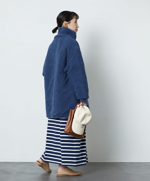 FREAK'S STORE（フリークスストア）の「▽【WEB限定】リバーシブルボアハーフコート(キルティングジャケット)（その他アウター・レディース・オフホワイト/ライトグレー/ブラック/ブラウン/オリーブ/ブルー・ﾌﾘ-）」の14枚目の写真